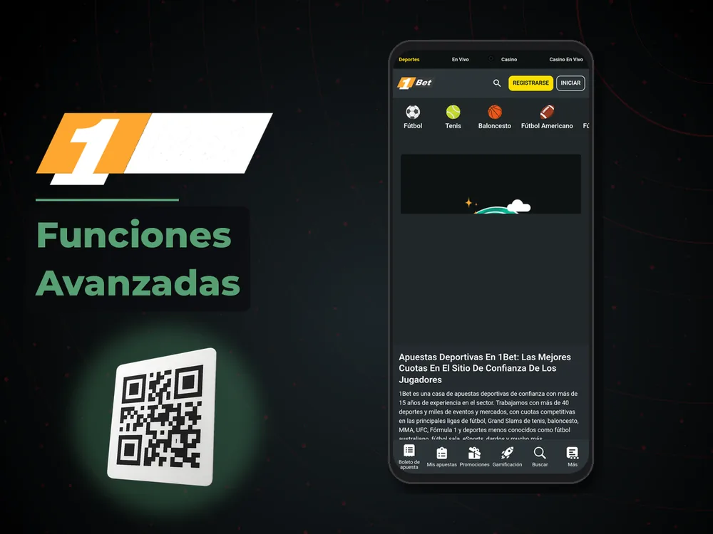 1bet Apk Ma - Funciones Avanzadas